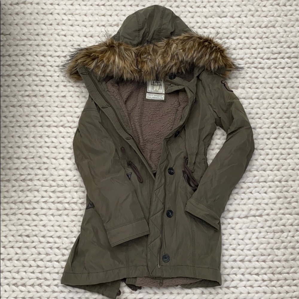 Sherpa lined military parka